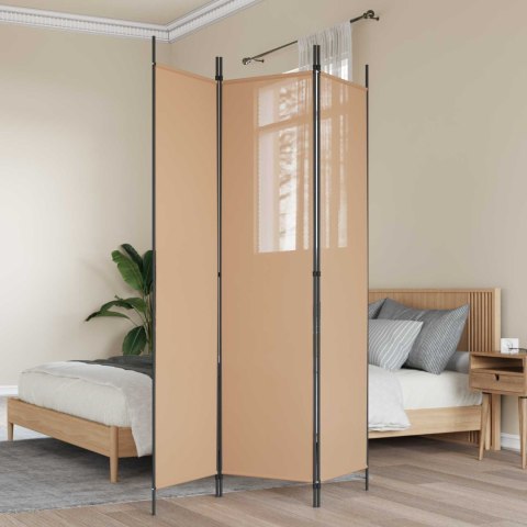 3-PANELOWY PARAWAN BEŻOWY 150X200CM TKANINA