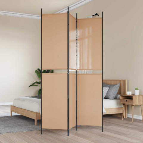 3-PANELOWY PARAWAN BEŻOWY 150X220CM TKANINA