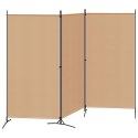 3-PANELOWY PARAWAN BEŻOWY 260X180CM TKANINA