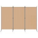 3-PANELOWY PARAWAN BEŻOWY 260X180CM TKANINA
