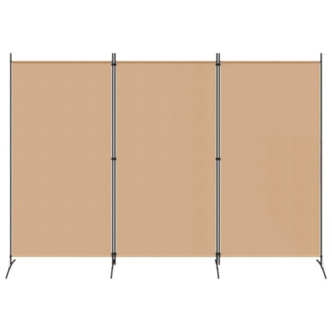 3-PANELOWY PARAWAN BEŻOWY 260X180CM TKANINA