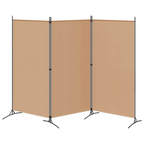 3-PANELOWY PARAWAN BEŻOWY 260X180CM TKANINA