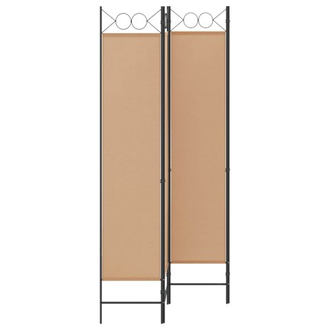 4-PANELOWY PARAWAN BEŻOWY 160X200CM TKANINA
