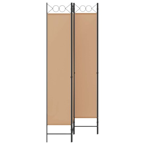 4-PANELOWY PARAWAN BEŻOWY 160X220CM TKANINA