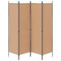 4-PANELOWY PARAWAN BEŻOWY 200X180CM TKANINA