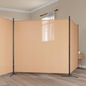 4-PANELOWY PARAWAN BEŻOWY 698X180CM TKANINA