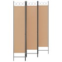 5-PANELOWY PARAWAN BEŻOWY 200X200CM TKANINA
