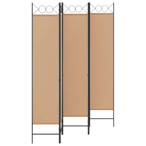 5-PANELOWY PARAWAN BEŻOWY 200X200CM TKANINA