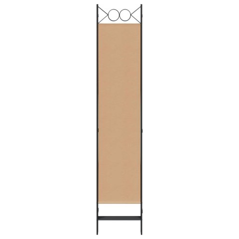 5-PANELOWY PARAWAN BEŻOWY 200X200CM TKANINA