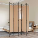 5-PANELOWY PARAWAN BEŻOWY 200X220CM TKANINA
