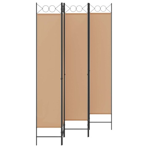 5-PANELOWY PARAWAN BEŻOWY 200X220CM TKANINA