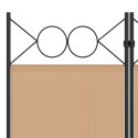 5-PANELOWY PARAWAN BEŻOWY 200X220CM TKANINA