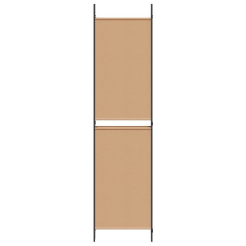 5-PANELOWY PARAWAN BEŻOWY 250X200CM TKANINA