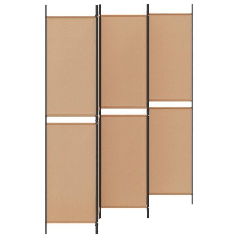 5-PANELOWY PARAWAN BEŻOWY 250X220CM TKANINA