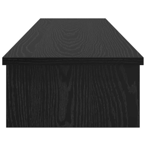 VidaXL Stojak na Monitor Czarny dąb 100 x 27 x 15 cm