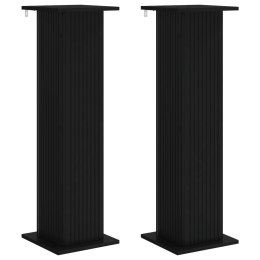 VidaXL Stojak na rośliny 2 pcs Czarny 30,5 x 30 x 100,5 cm