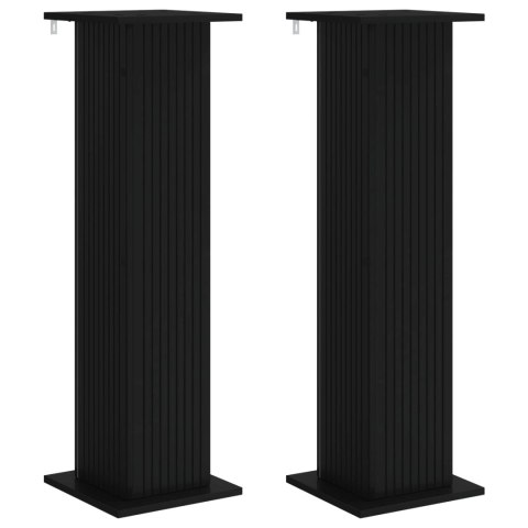 VidaXL Stojak na rośliny 2 pcs Czarny 30,5 x 30 x 100,5 cm