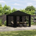 VidaXL Altana 3 x 3 m Czarny Poliester i Stal 190