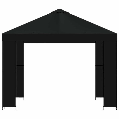 VidaXL Altana 3 x 3 m Czarny Poliester i Stal 190