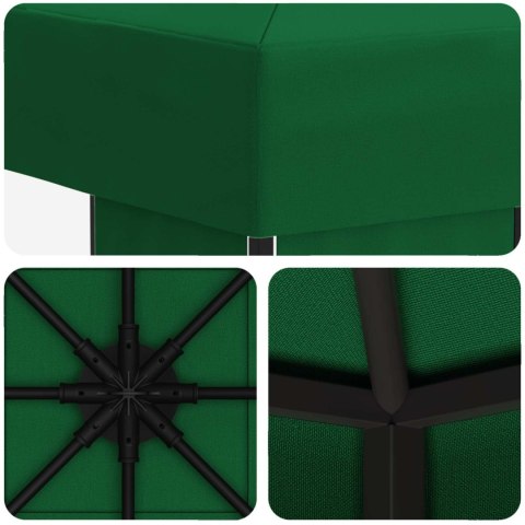 VidaXL Altana 3 x 3 m zielony Poliester i Stal 190