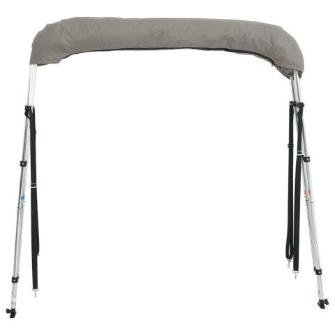 VidaXL Daszek bimini ze ściankami, 3 pałąki, 183x(154-167)x137 cm