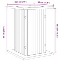 VidaXL Stojak na rośliny 2 pcs Betonowy szary 30,5 x 30 x 43 cm