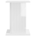VidaXL Stojak na rośliny 2 pcs Biały wysoki połysk 30,5 x 30 x 43 cm