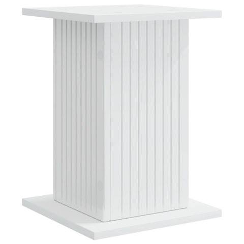 VidaXL Stojak na rośliny 2 pcs Biały wysoki połysk 30,5 x 30 x 43 cm