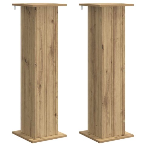 VidaXL Stojak na rośliny 2 pcs Dąb artisan 30,5 x 30 x 100,5 cm