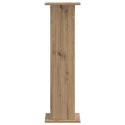 VidaXL Stojak na rośliny 2 pcs Dąb artisan 30,5 x 30 x 100,5 cm