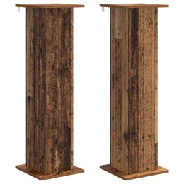 VidaXL Stojak na rośliny 2 pcs Stare drewno 30,5 x 30 x 100,5 cm