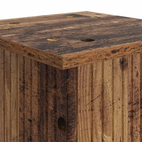 VidaXL Stojak na rośliny 2 pcs Stare drewno 30,5 x 30 x 43 cm