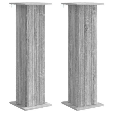 VidaXL Stojak na rośliny 2 pcs Szary Sonoma 30,5 x 30 x 100,5 cm