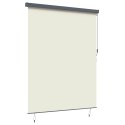 VidaXL Roleta z zasłonami Kremowy 200 x 250 cm Materiał i Aluminium