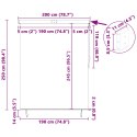 VidaXL Roleta z zasłonami Kremowy 200 x 250 cm Materiał i Aluminium