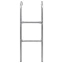 VidaXL 2-stopniowa drabinka do trampoliny, stalowa, srebrna, 102,6 cm
