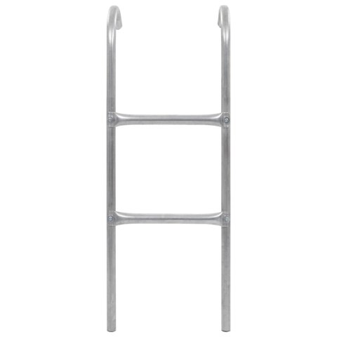 VidaXL 2-stopniowa drabinka do trampoliny, stalowa, srebrna, 102,6 cm