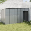 BUDA DLA PSA Z DACHEM ANTRACYTOWA 196X91X110CM STAL
