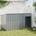 BUDA DLA PSA Z DACHEM ANTRACYTOWA 196X91X110CM STAL