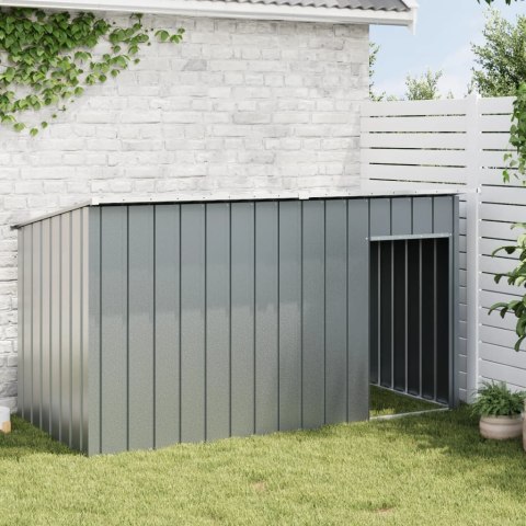 BUDA DLA PSA Z DACHEM ANTRACYTOWA 196X91X110CM STAL
