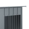 BUDA DLA PSA Z DACHEM ANTRACYTOWA 196X91X110CM STAL