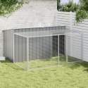 DOMEK DLA PSA Z WYBIEGIEM ANTRACYTOWY 197X194X110CM OCYNKOWANA STAL