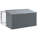 DOMEK DLA PSA Z WYBIEGIEM ANTRACYTOWY 197X194X110CM OCYNKOWANA STAL