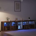 VidaXL Komoda LED Ze LED Lights Stare drewno 283 x 37 x 67 cm