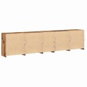 VidaXL Komoda LED Ze LED Lights Stare drewno 283 x 37 x 67 cm