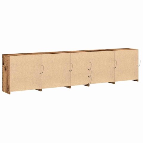 VidaXL Komoda LED Ze LED Lights Stare drewno 283 x 37 x 67 cm