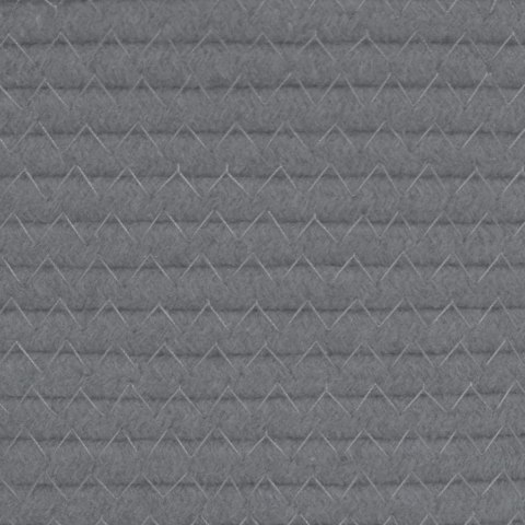 VidaXL Kosz do przechowywania, szaro-biały, Ø40x25 cm, bawełna