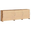 VidaXL Komoda LED Ze LED Lights Stare drewno 202 x 37 x 67 cm
