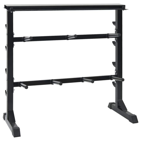 VidaXL Stojak na hantle Czarny 99 x 45 x 95,5 cm