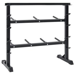 VidaXL Stojak na hantle Czarny 99 x 45 x 95,5 cm
